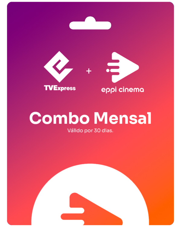 Gift Card Combo TVExpress + Eppi Cinema - Mensal