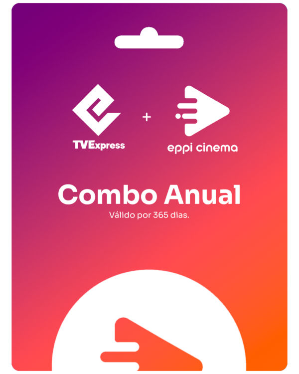 Gift Card Combo TVExpress + Eppi Cinema - Anual